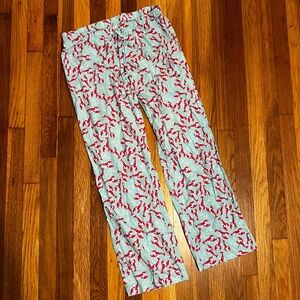 Vineyard Vines Women's Lobster Pajama Lounge Pants Size XS / Pink Blue